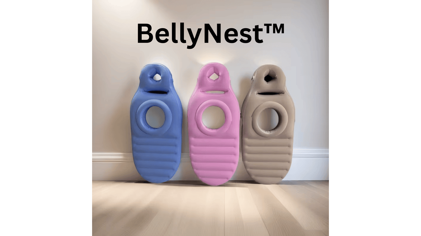 BellyNest™ – Endlich wieder schmerzfrei schlafen – auch auf dem Bauch!