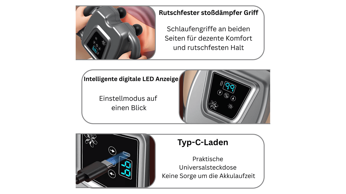 MuscleBlaster 16 - „16 Aufsätze. Eine Mission: Deine Tiefenentspannung.“